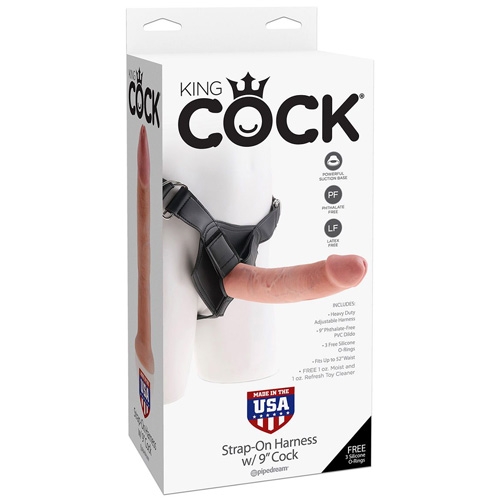 Страпон Pipedream - King Cock Harness 9"