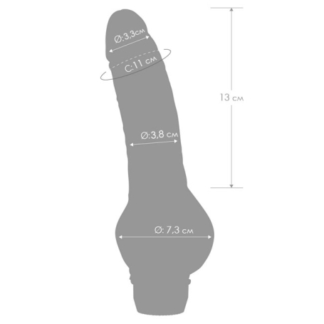 Фаллос-вибратор 5" Vibrating Anal Dildo