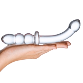 Фаллос из стекла Glas Ribbed G-Spot